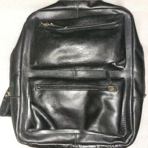 Montana Hudson Black LEATHER BACKPACK. WOW!